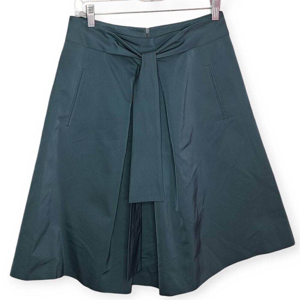 BOSS Hugo Boss Women's Designer A Line Tie Belt Skirt size 2 USA